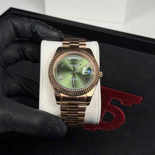 Day-Date Mod - Rose Gold Olive/President