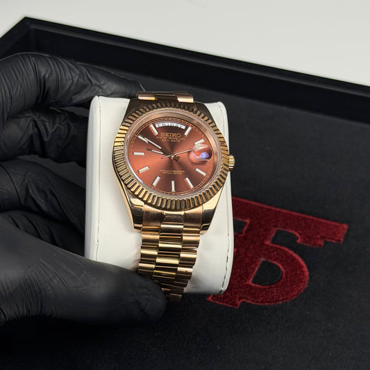 Day-Date Mod - Rose Gold Chocolate/President