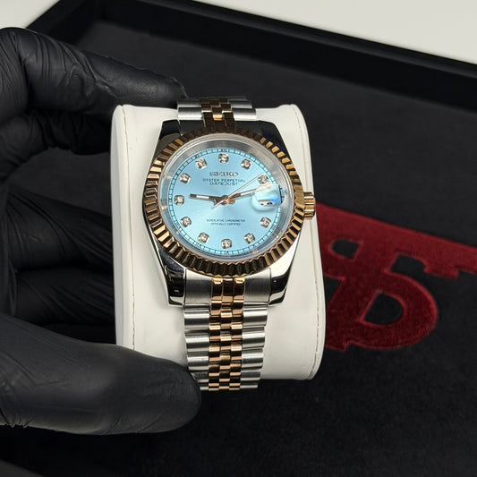Datejust Mod - Pearl Baby Blue/Jubilee