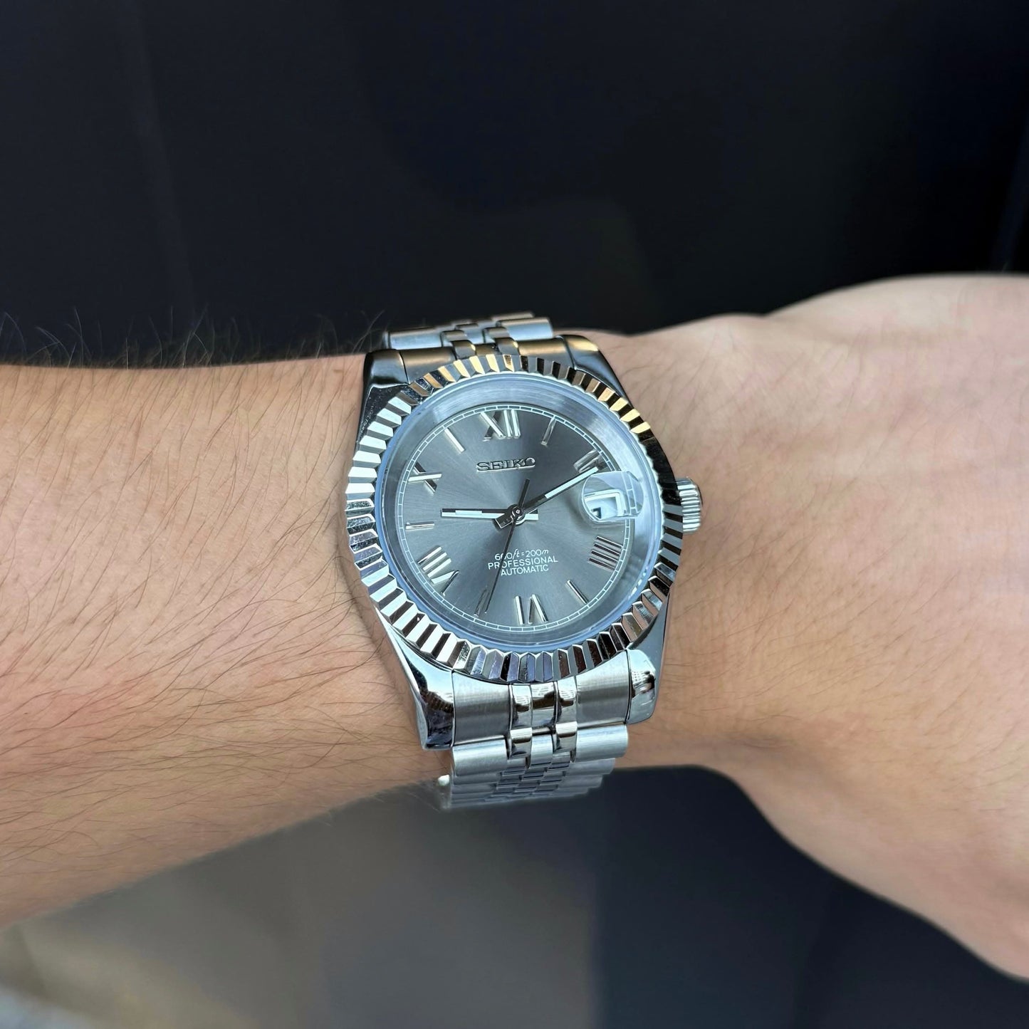 Datejust Mod - Roman Grey