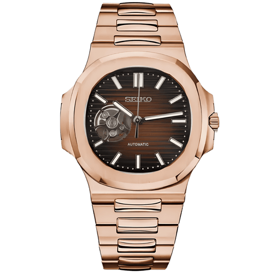 Nautilus Mod - Rose Gold Chocolate Open Heart