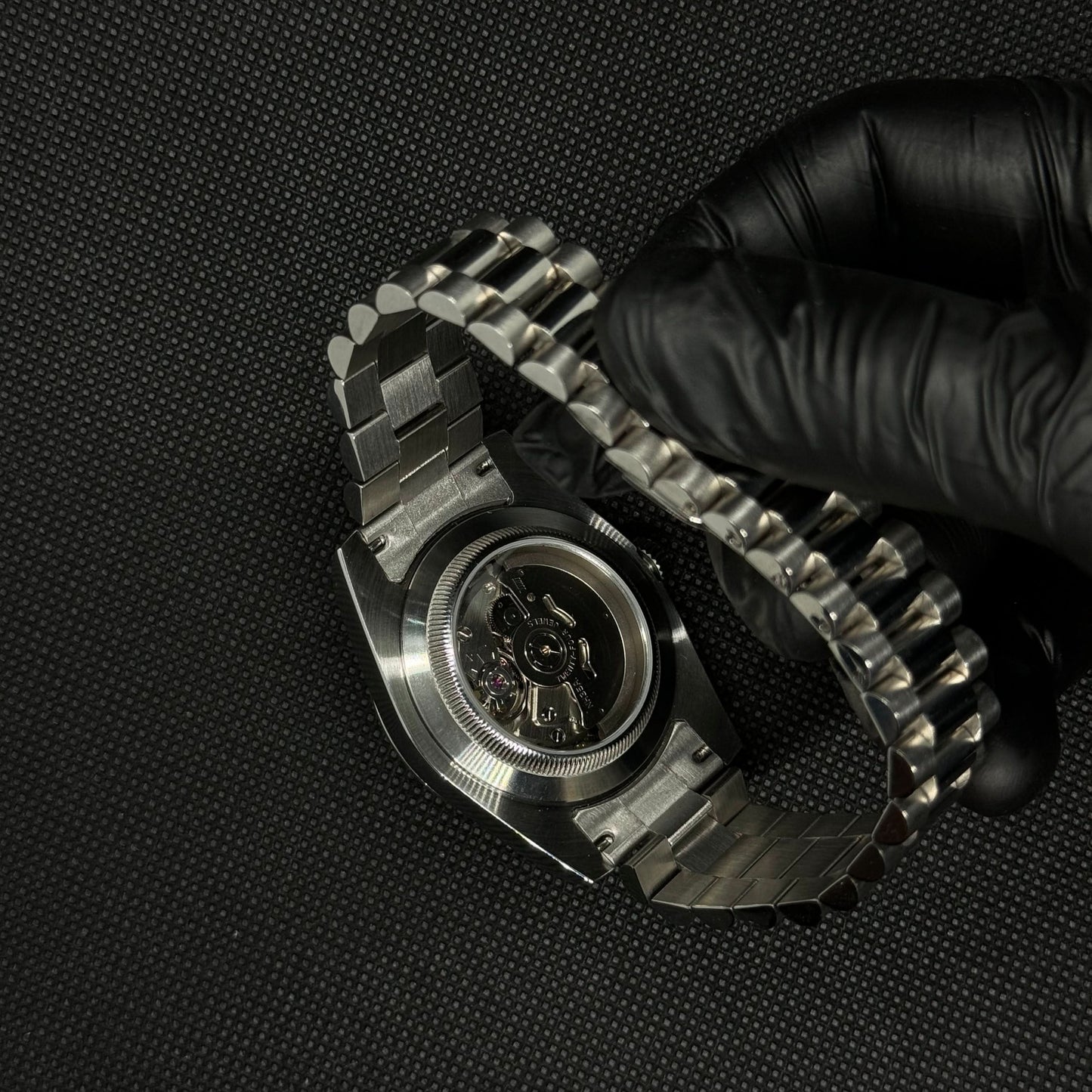 Datejust Mod- Textured Arabic Black