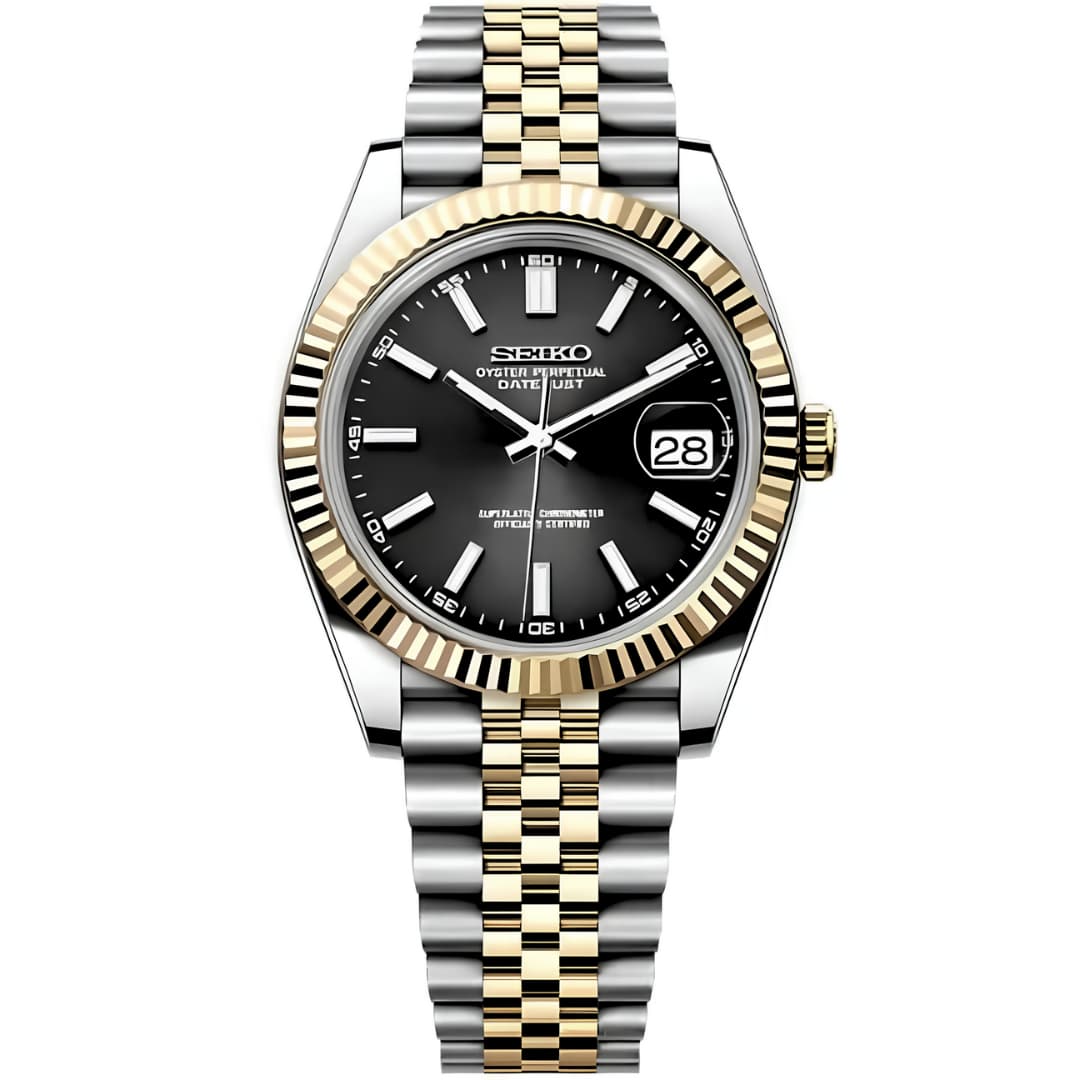 Datejust Mod - Two-Tone Black